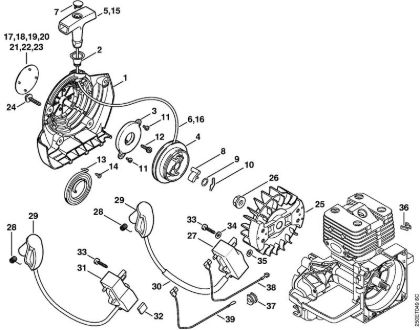 Rewind starter, Ignition system    809 249 646 (10.2016) Brushcutters (FS) FS 200 Stihl