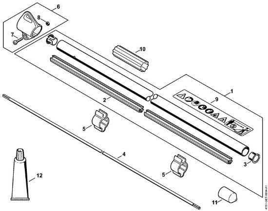 Drive tube assembly Brushcutters (FS) FS 235 Stihl