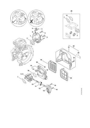 Picture of Spacer flange, Air filter FS 240 C-E