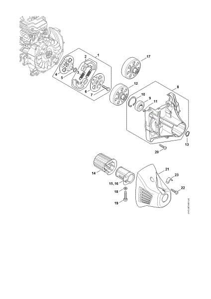 Picture of Clutch, Clutch housing FS 240 RC-E