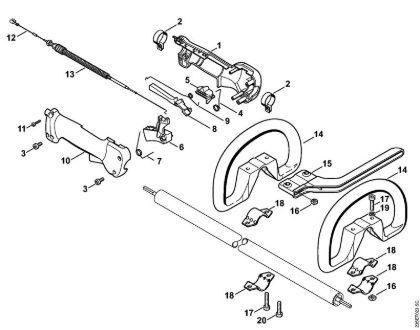 Control handle Brushcutters (FS) FS 25-4 Stihl