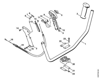 Two-handed handle bar Brushcutters (FS) FS 25-4 Stihl