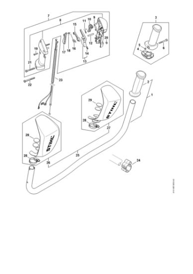 Picture of Bike handle FS 260 FS 260 C-E