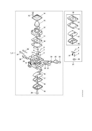Picture of Carburetor 4147/24, 4147/25 FS 260 C-E