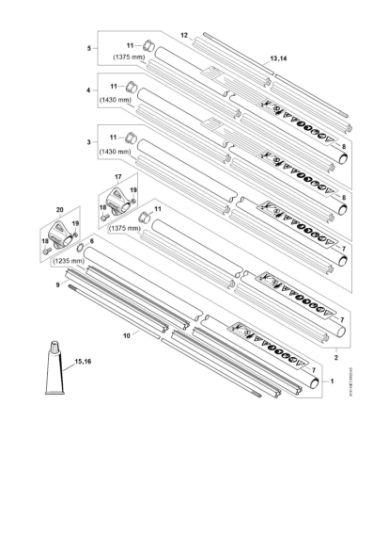 Picture of Drive tube assembly FS 260 C-E