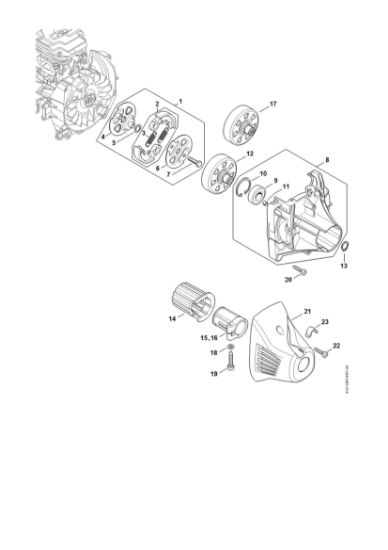 Picture of Clutch, Clutch housing FS 260 RC-E