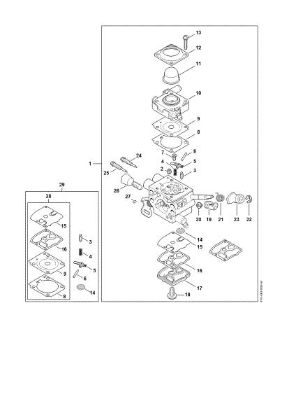 Picture of Carburetor 4147/24 FS 261 C-E