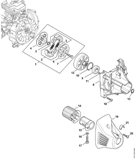 Picture of Clutch, Clutch housing FS 261 C-E