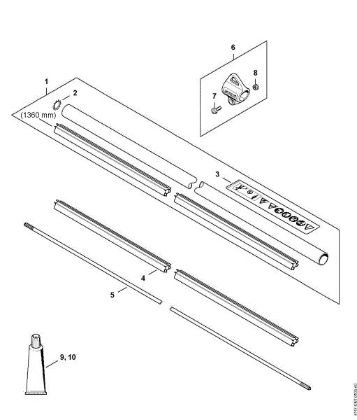 Picture of Drive tube assembly FS 261 C-E