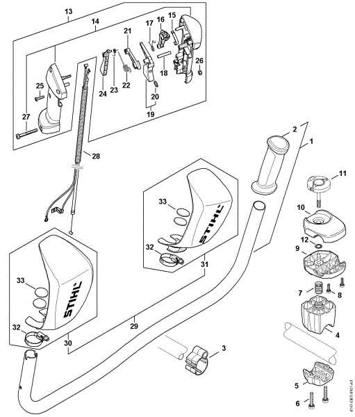 Picture of Handlebar, Control handle FS 261 C-E