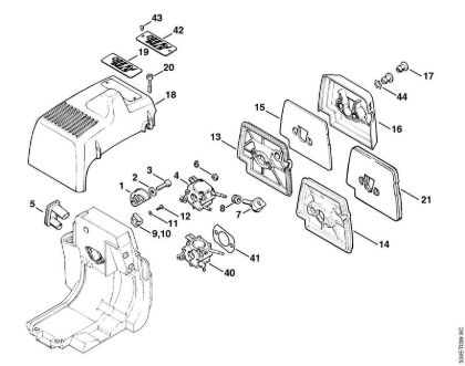 Air filter Brushcutters (FS) FS 280 Stihl