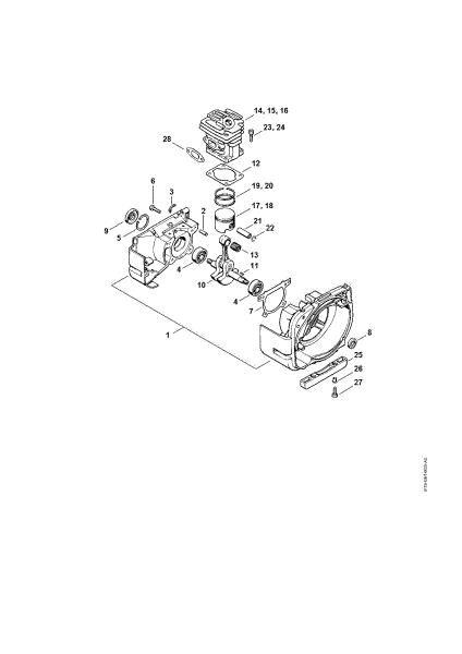 Picture of Crankcase, Cylinder FS 280 K