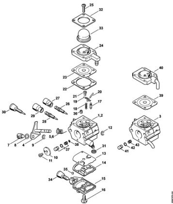 Carburetor C1Q-S186, C1Q-S153, C1Q-S97 (16.2014), (46.2012), (29.2010), (15.2009) Brushcutters (FS) FS 38 Stihl