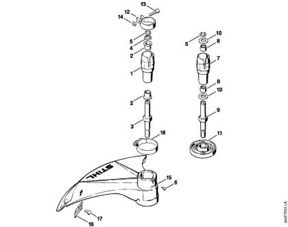 Bearing housing FS 36, FS 40 Brushcutters (FS) FS 40 - 4130 Stihl