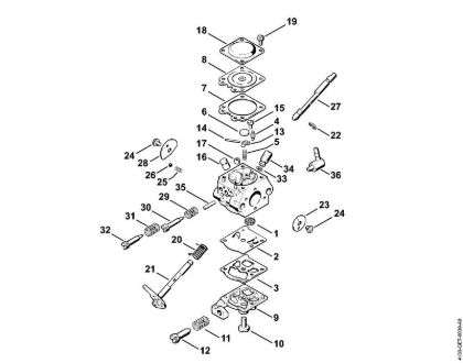 Carburetor WT-160 Brushcutters (FS) FS 44 Stihl