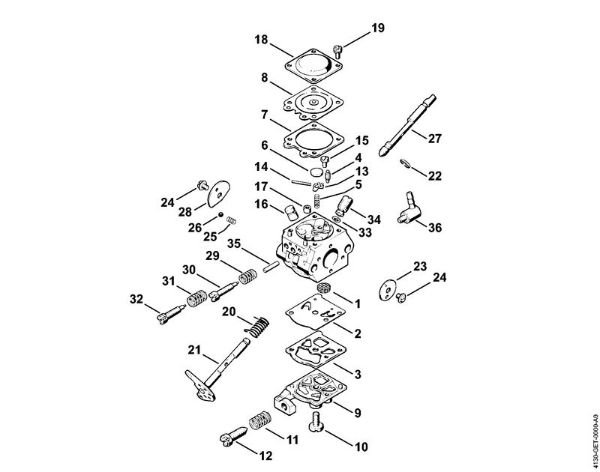 Carburetor WT-160 Brushcutters (FS) FS 44 Stihl