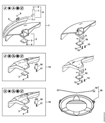 Deflector FS 44 Brushcutters (FS) FS 44 Stihl