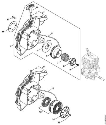 Rewind starter ErgoStart/Easy2Start FS 50 C-E Brushcutters (FS) FS 50 C-E L Stihl