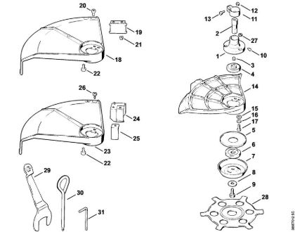 Deflector, Tools Brushcutters (FS) FS 51 Stihl