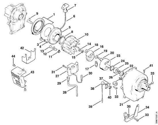 Rewind starter Brushcutters (FS) FS 51 Stihl