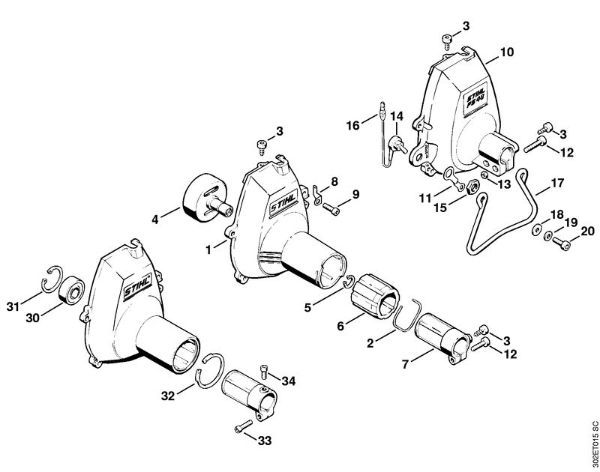 Fan housing Brushcutters (FS) FS 52 Stihl