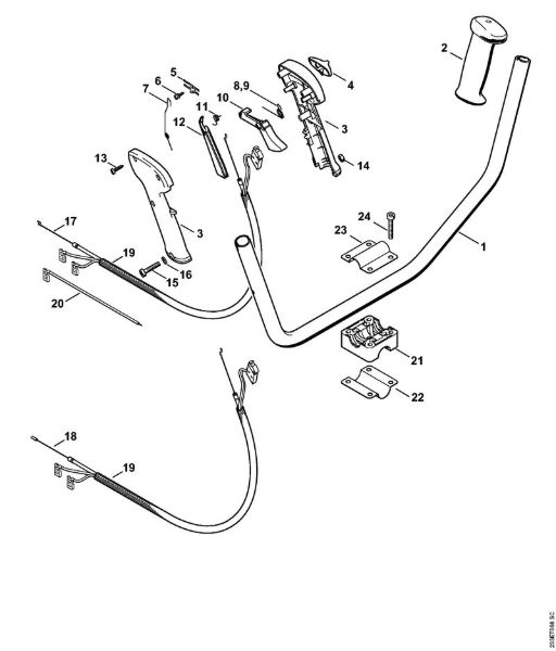 Bike handle Brushcutters (FS) FS 55 2-MIX Stihl