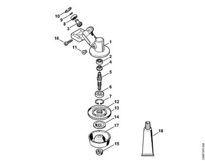 Gear head (16.2014) Brushcutters (FS) FS 55 R 2-MIX Stihl