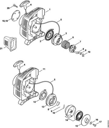 Rewind starter ErgoStart/Easy2Start Brushcutters (FS) FS 55 RC-E Stihl