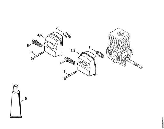 Muffler Brushcutters (FS) FS 55 T Stihl