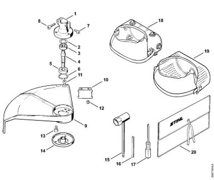Bearing housing Brushcutters (FS) FS 56 (4125) Stihl