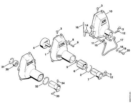 Fan housing Brushcutters (FS) FS 56 (4125) Stihl