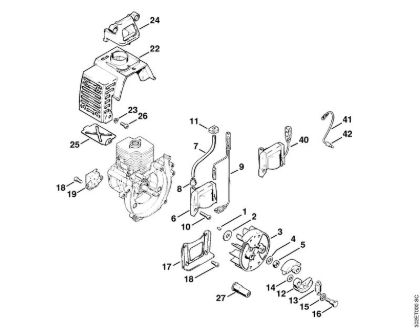 Ignition system, Clutch Brushcutters (FS) FS 56 (4125) Stihl