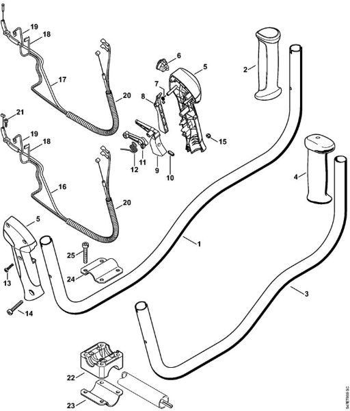 Bike handle Brushcutters (FS) FS 56 (4144) Stihl