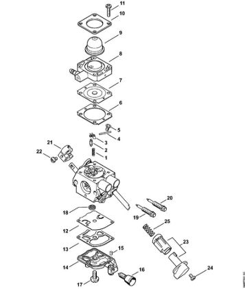 Carburetor C1M-S267 Brushcutters (FS) FS 56 C-E Stihl