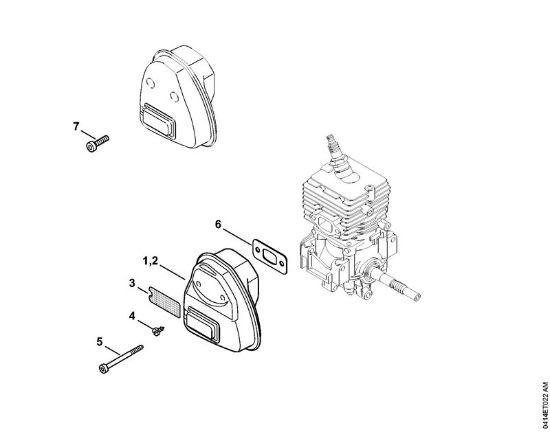 Muffler Brushcutters (FS) FS 56 C-E Stihl