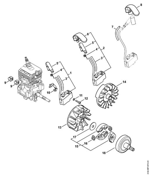 Ignition system, Clutch Brushcutters (FS) FS 56 R Stihl