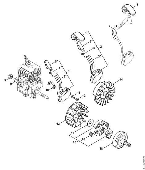 Ignition system, Clutch Brushcutters (FS) FS 56 RC-E Stihl