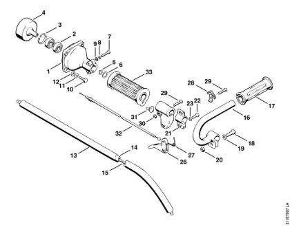 Clutch housing, Drive tube assembly Brushcutters (FS) FS 60 Stihl
