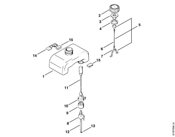 Fuel tank Brushcutters (FS) FS 60 Stihl