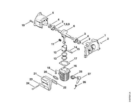 Crankcase, Cylinder Brushcutters (FS) FS 61 Stihl