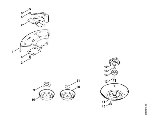 Deflector Brushcutters (FS) FS 61 RE Stihl