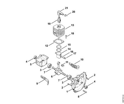 Crankcase, Cylinder Brushcutters (FS) FS 62 Stihl