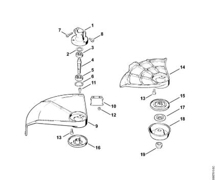 Bearing housing FS 62, FS 62 R Brushcutters (FS) FS 62 R Stihl