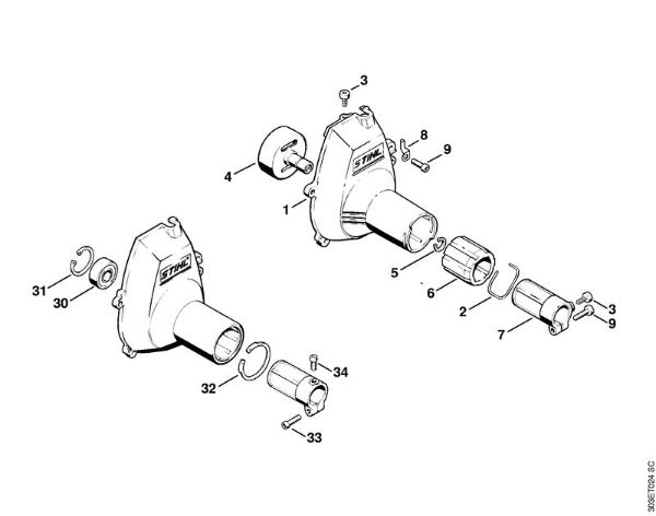Fan housing Brushcutters (FS) FS 62 R Stihl