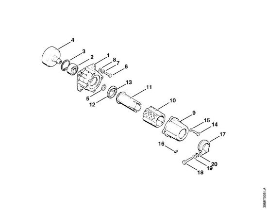 Clutch housing Brushcutters (FS) FS 65 Stihl
