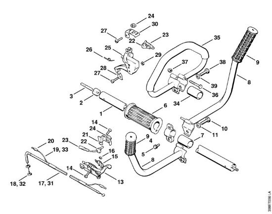 Drive tube assembly Brushcutters (FS) FS 65 Stihl