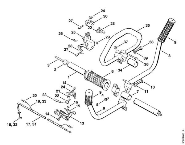 Drive tube assembly Brushcutters (FS) FS 65 AVRE Stihl