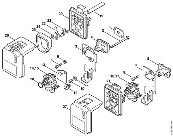 Air filter Brushcutters (FS) FS 65-4 Stihl