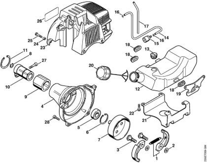 Clutch housing Brushcutters (FS) FS 65-4 Stihl