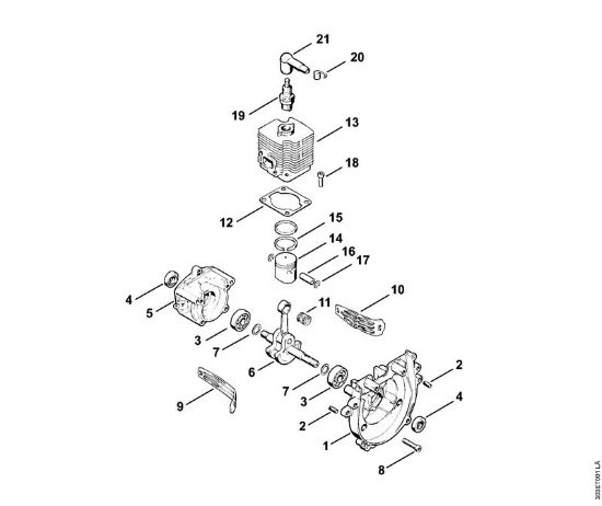 Crankcase, Cylinder Brushcutters (FS) FS 66 Stihl